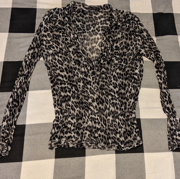 Marc Aurel leopard print blouse - Picture 1 of 4
